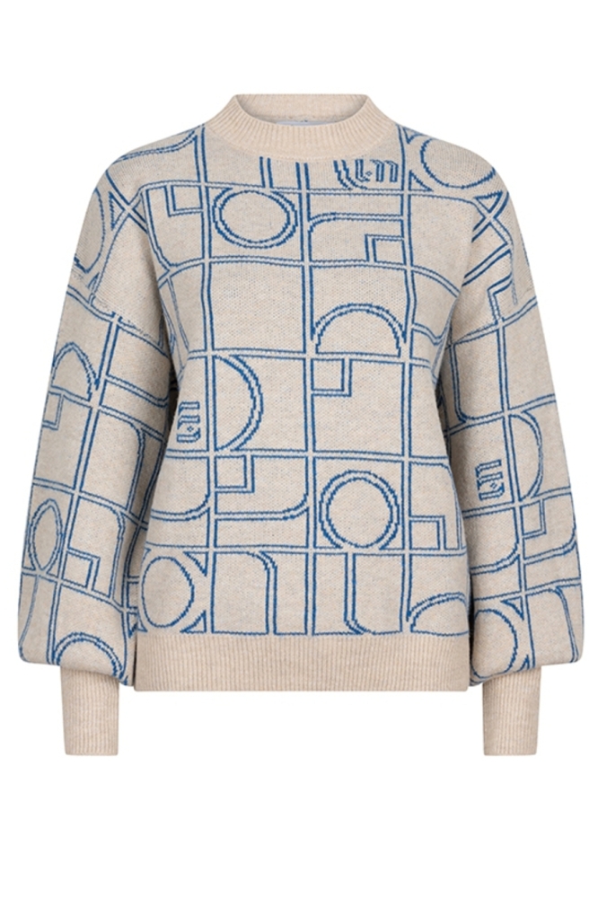 SWEATER ADORA PM08 802 Monogram KW Print