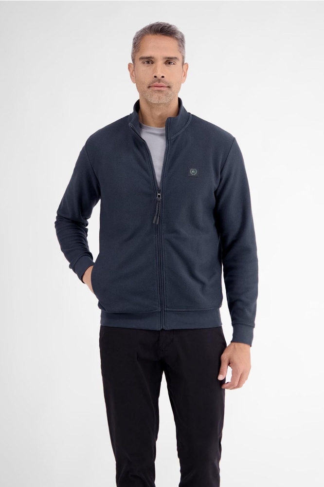 GESTRUCTUREERD SWEAT JACK 2484532 485 CLASSIC NAVY