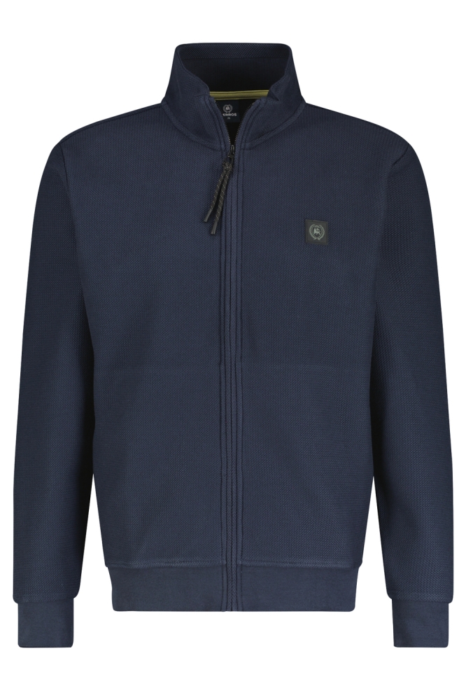 GESTRUCTUREERD SWEAT JACK 2484532 485 CLASSIC NAVY