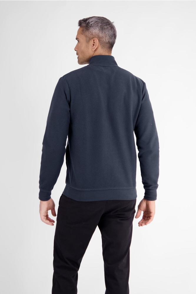 GESTRUCTUREERD SWEAT JACK 2484532 485 CLASSIC NAVY