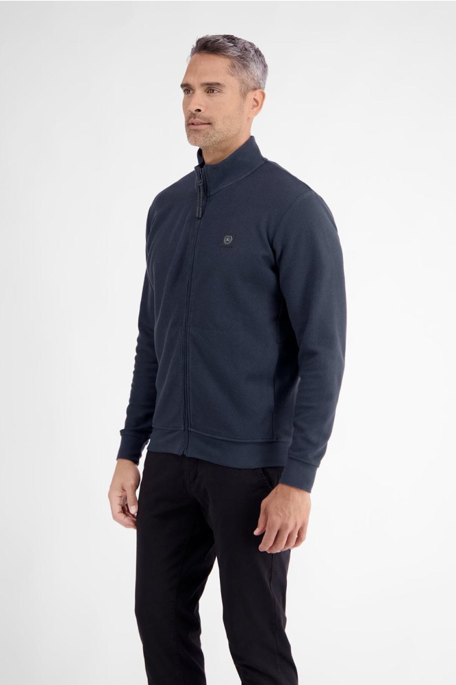 GESTRUCTUREERD SWEAT JACK 2484532 485 CLASSIC NAVY