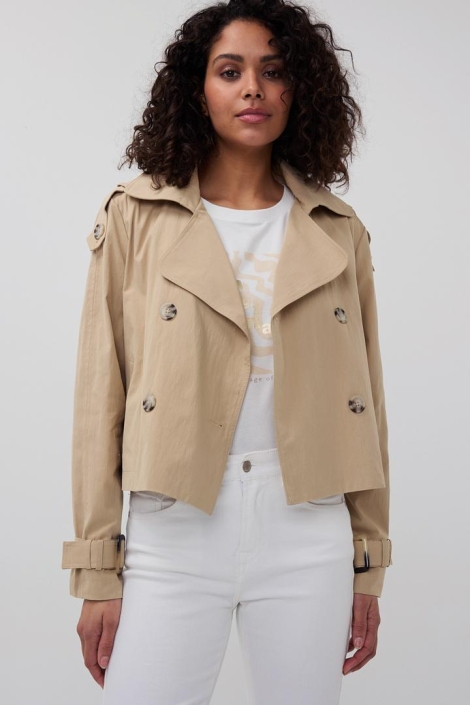 EsQualo coat short trenchcoat