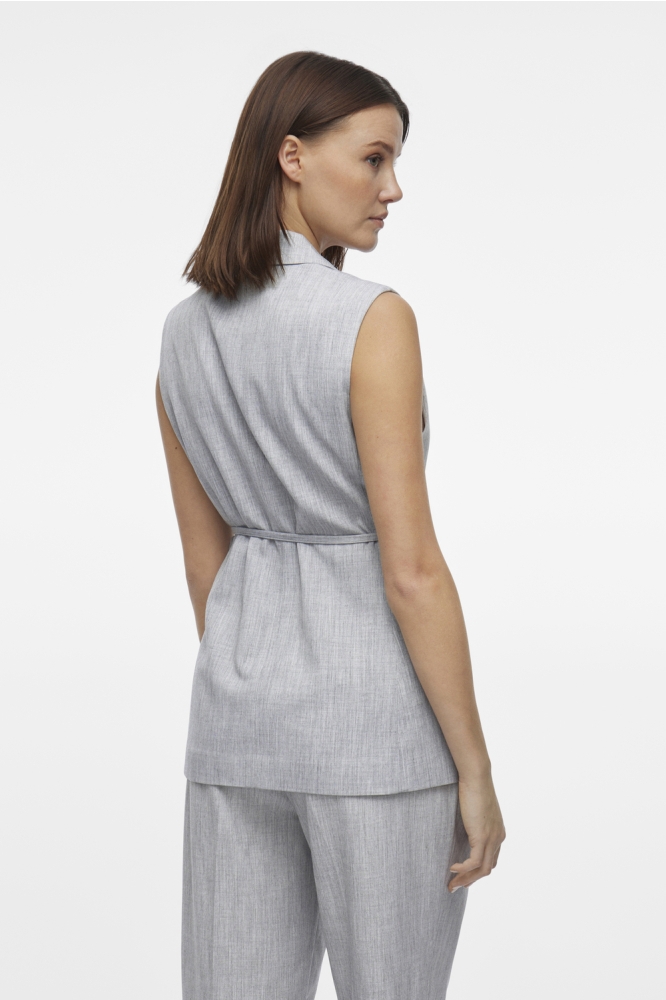 VISALA S/L TAILORED WAISTCOAT/R/BFS 14104265 Light Grey Melange