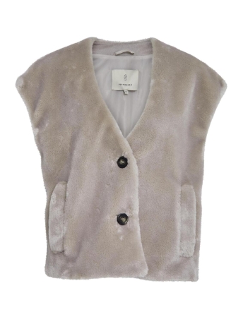 Peppercorn Vest CARMINA TEDDY VEST PC8002 2206 FOG SAND