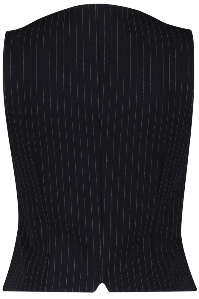 WAISTCOAT PUNTA PINSTRIPE SRB4284 BLACK