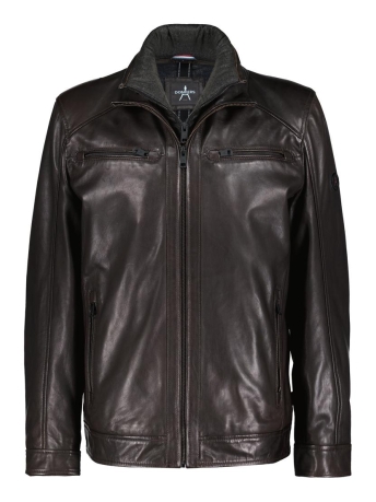 Donders Jas LEATHER JACKET 52514 599 Dark Brown