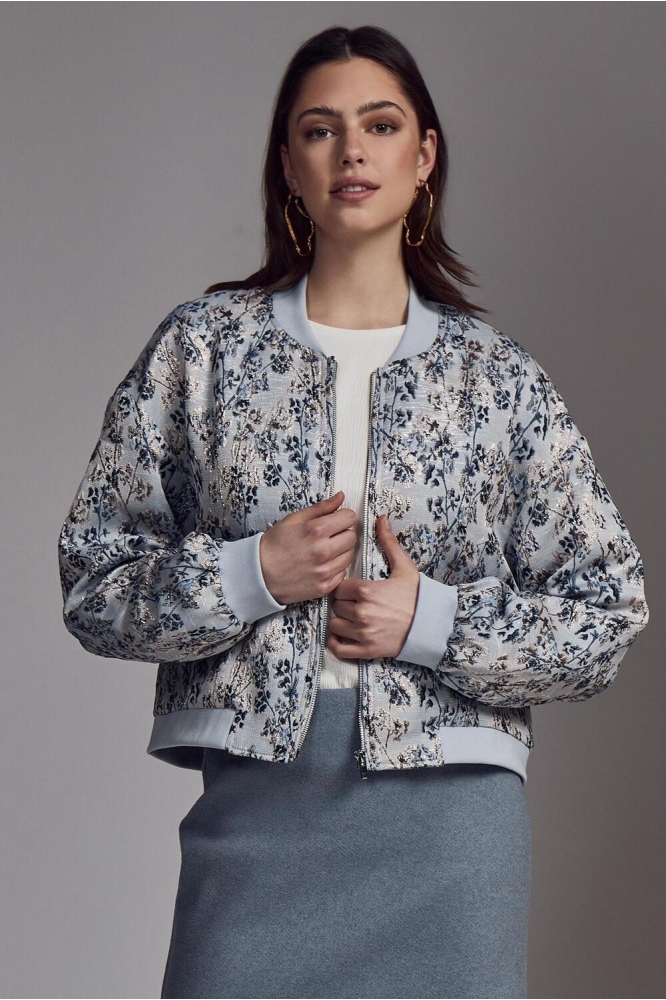 ELISA BOMBER JACKET PC8132 520J ALLURE BLUE JACQUARD