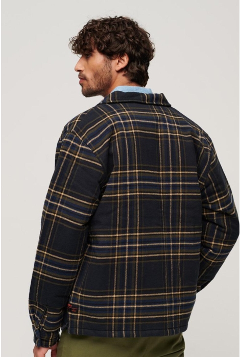 Superdry surplus check quilt overshirt