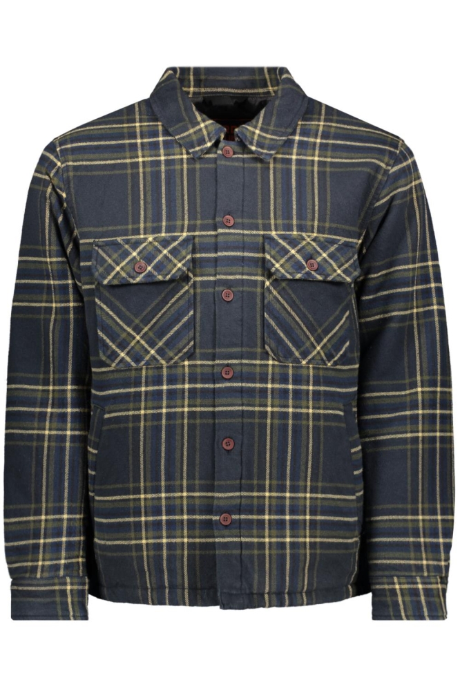 SURPLUS CHECK QUILT OVERSHIRT M4010902A NAVY CHECK