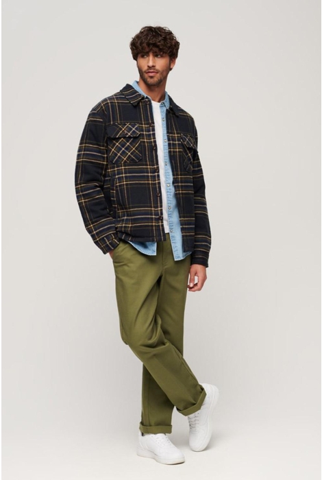 Superdry surplus check quilt overshirt