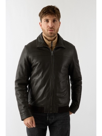 Donders Jas LEATHER JACKET 52535 599 Dark Brown