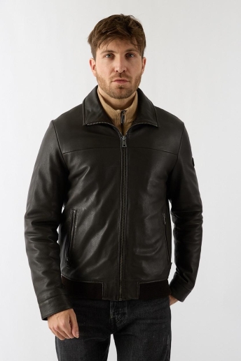 Donders Jas LEATHER JACKET 52535 599 Dark Brown