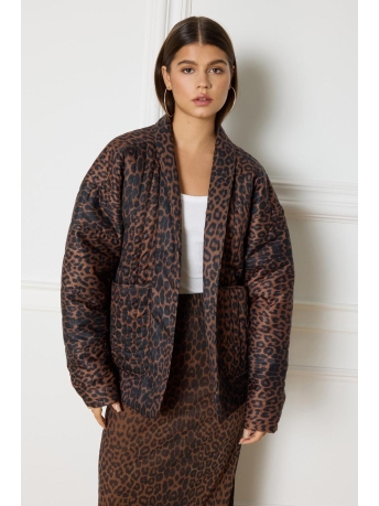 Refined Department Jas PADDED LEOPARD JACKET RIVIERA R2409477643 850 LEOPARD