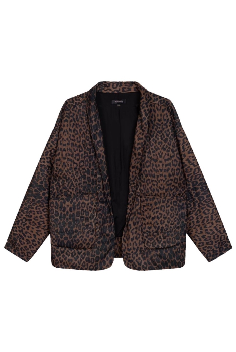 Refined Department padded leopard jacket riviera