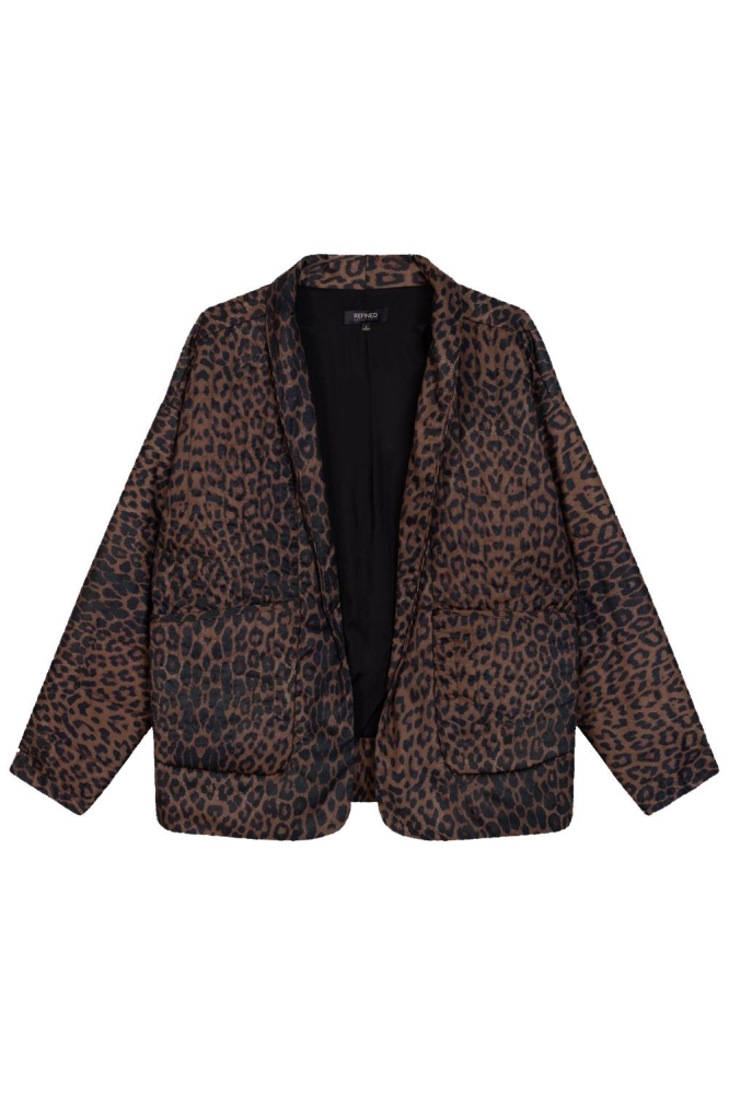 PADDED LEOPARD JACKET RIVIERA R2409477643 850 LEOPARD