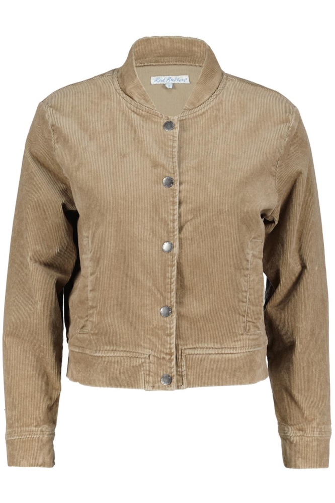 BOMBER JACKET 10W CORD SRB4351 Light Taupe