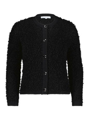 Red Button Vest JACKET JOLIE BOUCLE SRB4331 Black