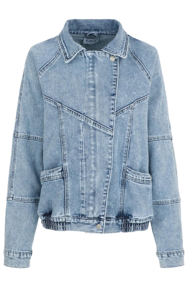 MADIE JACKET 25VNF01 902 DENIM LIGHT BLUE