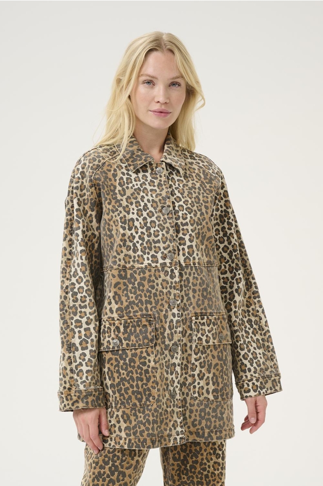 CUALIENA EMBROIDERY JACKET 50111657 107355 LEOPARD