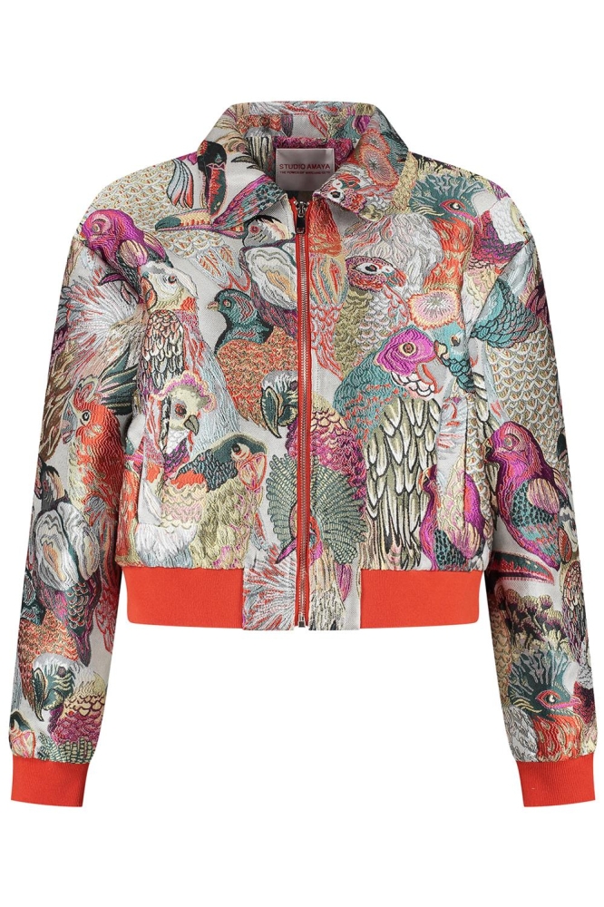 HAILEY BOMBER PRINT PAPEGAAI