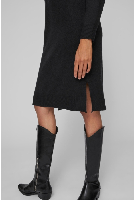 Vila viril crew neck l/s midi dress - no