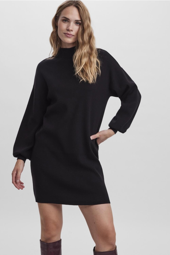 VMNANCY LS FUNNELNECK DRESS GA BOO 10249116 BLACK