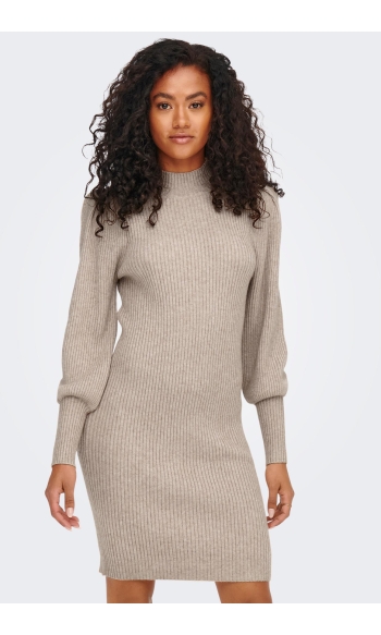 ONLKATIA L/S DRESS KNT NOOS 15232502 MOCHA MERINGUE