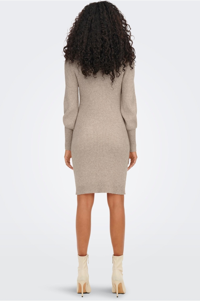 ONLKATIA L/S DRESS KNT NOOS 15232502 MOCHA MERINGUE