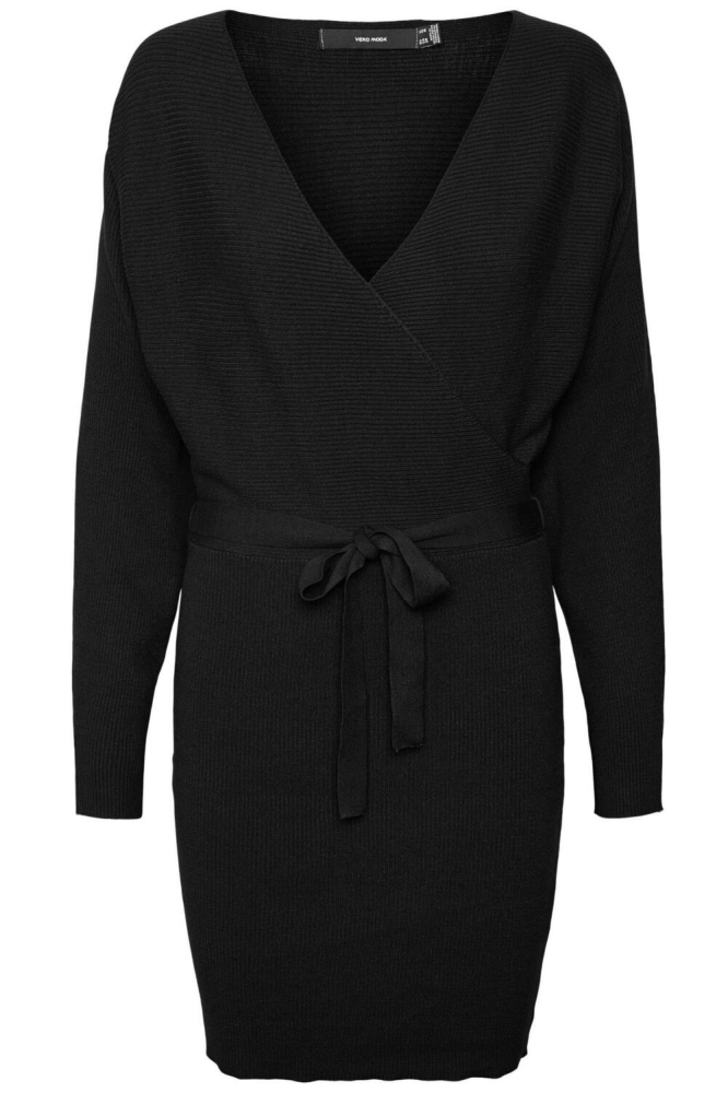 VMHOLLYREM LS V-NECK DRESS GA NOOS 10269251 Black