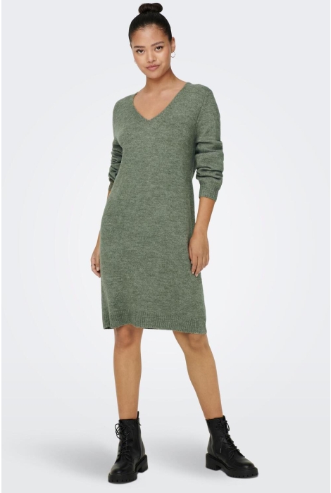 Jacqueline de Yong jdyelanora l/s v-neck dress knt noo