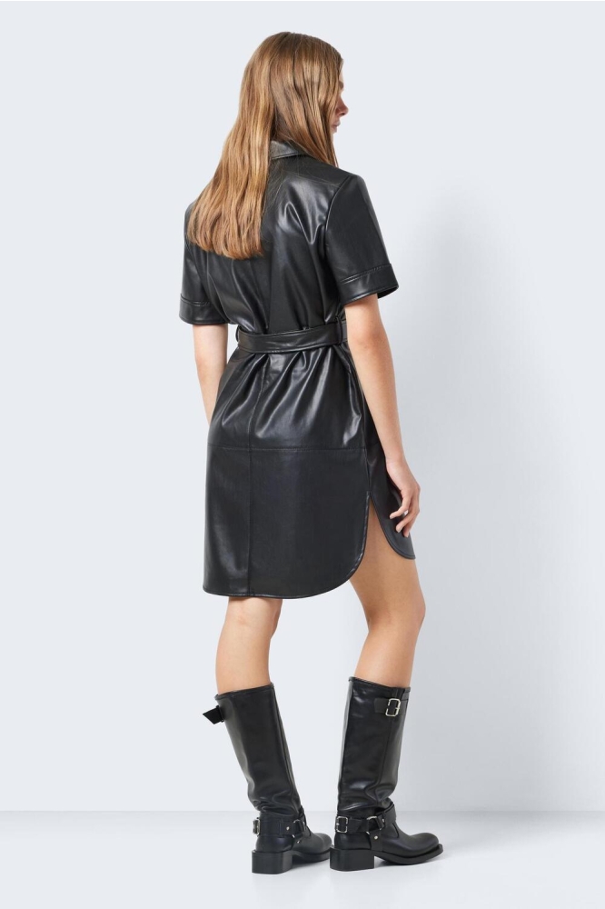 NMANDY PU 2/4 SHIRTDRESS NOOS 27026068 BLACK