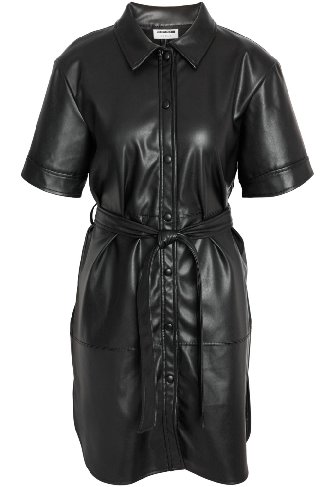 NMANDY PU 2/4 SHIRTDRESS NOOS 27026068 BLACK