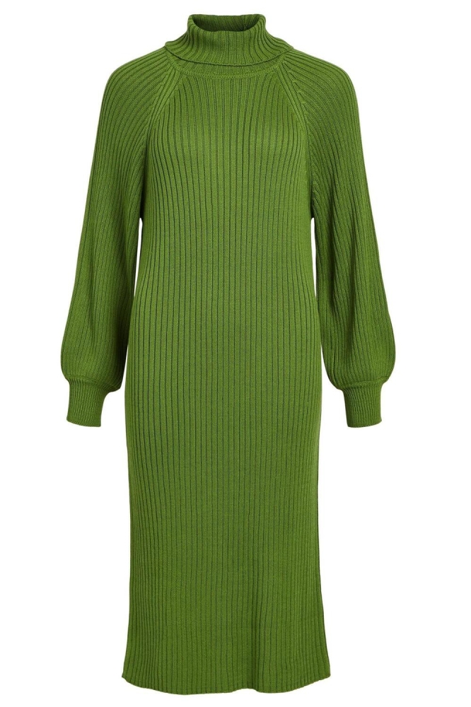 dress object objline knit artichoke green 23040386 l/s jurk rep