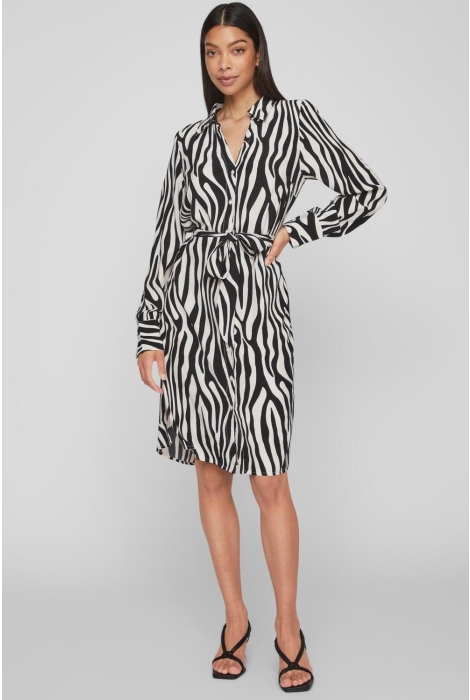 Vila vifini l/s midi shirt dress - noos