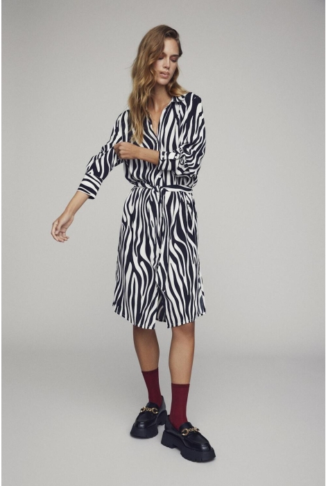 Vila vifini l/s midi shirt dress - noos