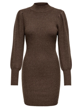 Only Jurk ONLKATIA L/S DRESS KNT NOOS 15232502 CHESTNUT