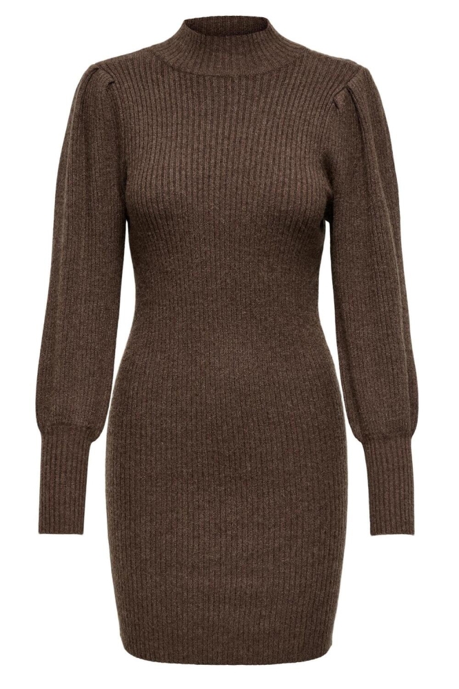 ONLKATIA L/S DRESS KNT NOOS 15232502 CHESTNUT