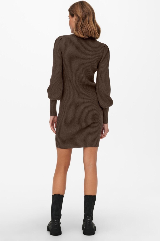 ONLKATIA L/S DRESS KNT NOOS 15232502 CHESTNUT