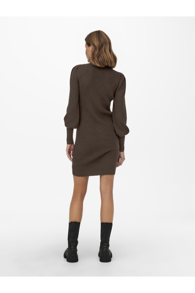 ONLKATIA L/S DRESS KNT NOOS 15232502 CHESTNUT