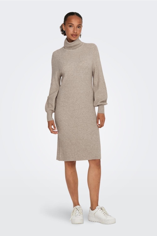 ONLSASHA L/S ROLLNECK DRESS KNT NOO 15309197 MOCHA MERI