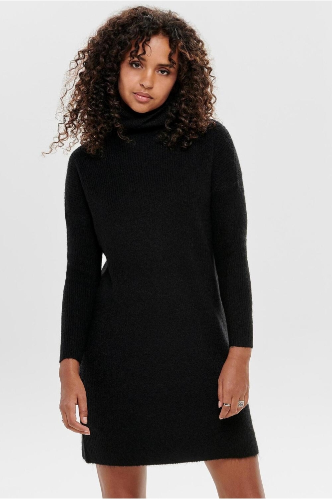 ONLJANA L/S COWLNCK DRESS WOOL KNT 15140166 BLACK