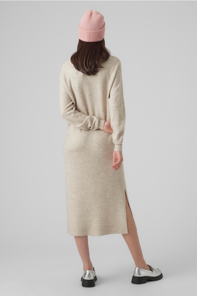 VMLEFILE LS BOATNECK CALF DRESS NOO 10291689 Birch