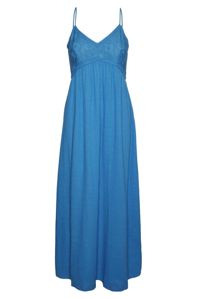 VMKIVA SINGLET LONG DRESS WVN BTQ 10308590 IBIZA BLUE