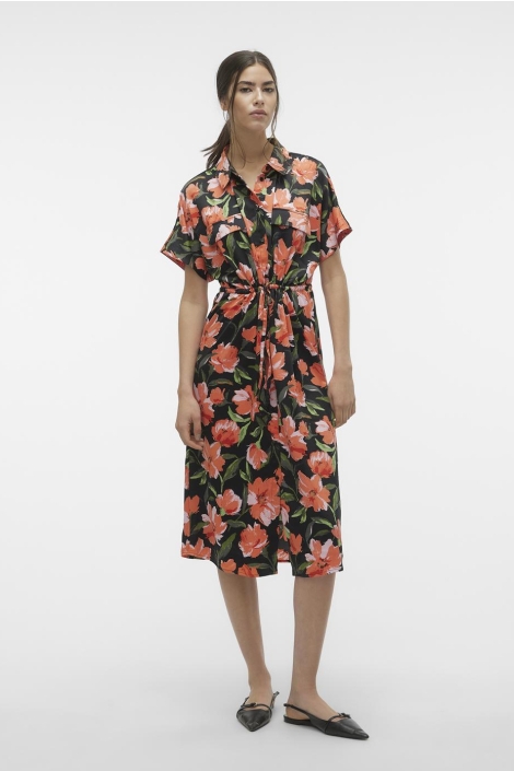 Vero Moda vmlillian remi ss calf wide dress w