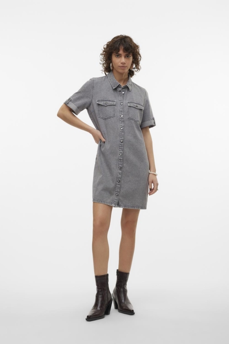 Vero Moda vmjennie ss short denim dress ga no