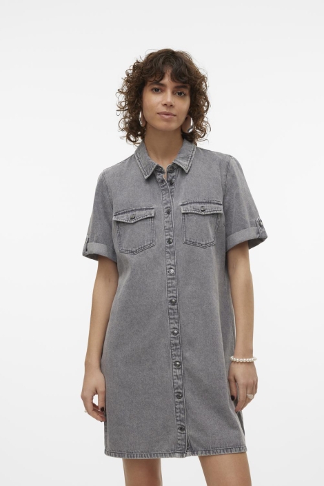 Vero Moda vmjennie ss short denim dress ga no