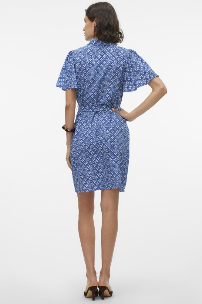 VMSHIVE S/S SHORT SHIRT DRESS WVN E 10317612 Sodalite Blue/DUSK BLUE