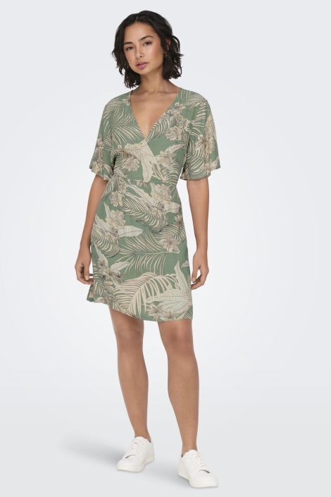 Only onlpalina life 2/4 wrap dress ptm