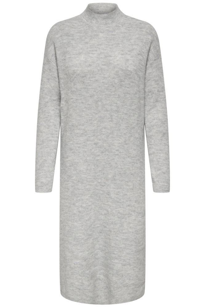 JDYLUMI LIFE L/S HIGH NECK DRESS KN 15328362 Light Grey Melange