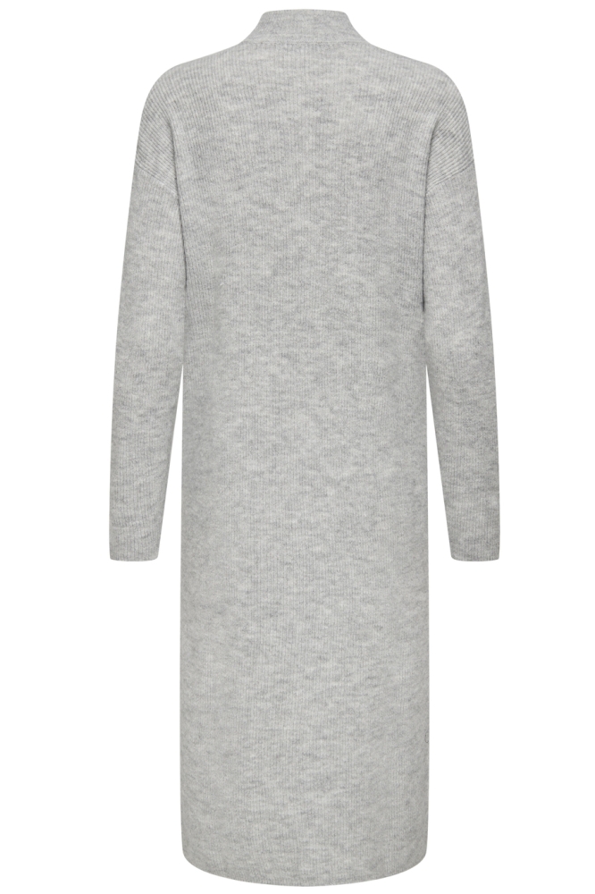 JDYLUMI LIFE L/S HIGH NECK DRESS KN 15328362 Light Grey Melange